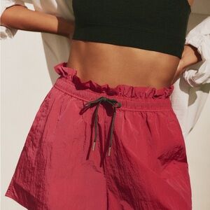 Varley Tulair High-Waisted Pink Women's Shorts